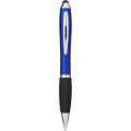 Bolígrafo stylus de color con empuñadura negra Nash (tinta azul)