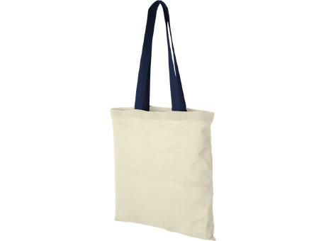 Bolsa Tote de algodón 100 g/m² con asas largas contrastadas Nevada