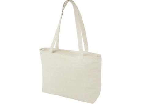 Bolsa Tote de algodón 320 g/m² con cremallera Ningbo