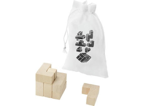 Juego de ingenio de madera en funda Solfee