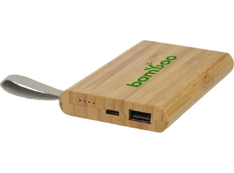 Batería externa de 5000 mAh de bambú Tulda