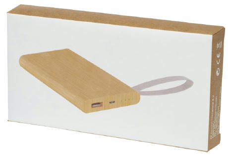 Batería externa de 5000 mAh de bambú Tulda