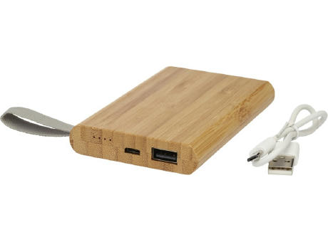Batería externa de 5000 mAh de bambú Tulda