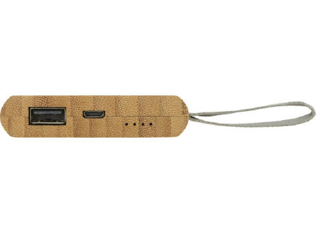 Batería externa de 5000 mAh de bambú Tulda