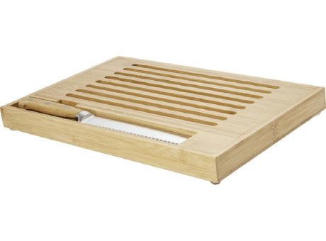 Tabla de cortar de bambú con cuchillo Pao