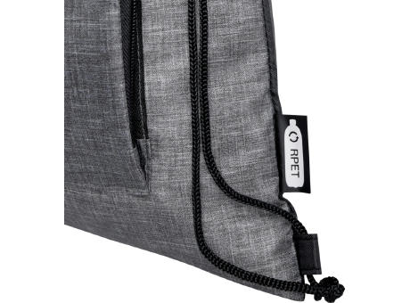 Bolsa con cordón plegable reciclada de 7L Ash