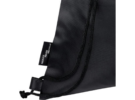 Bolsa con cordón plegable reciclada de 7L Ash