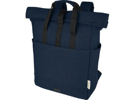 Mochila enrollable de 15 L para portátil de 15" de lona reciclada GRS Joey