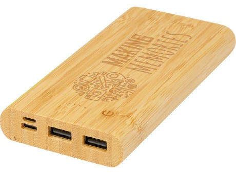Batería externa de 10,000 mAh de bambú Tulda