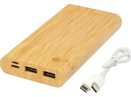 Batería externa de 10,000 mAh de bambú Tulda