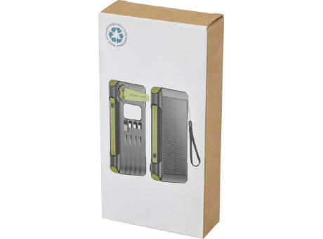 Batería externa de dinamo solar en plástico reciclado de 10 000 mAh con certificación RCS  Soldy 