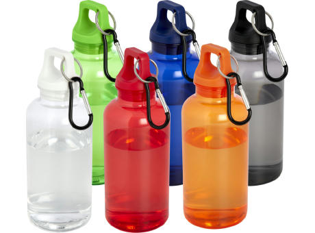 Bidón de 400 ml de plástico reciclado con mosquetón y certificación RCS Oregon