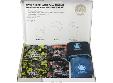 Kit de muestras de gorros en sublimación