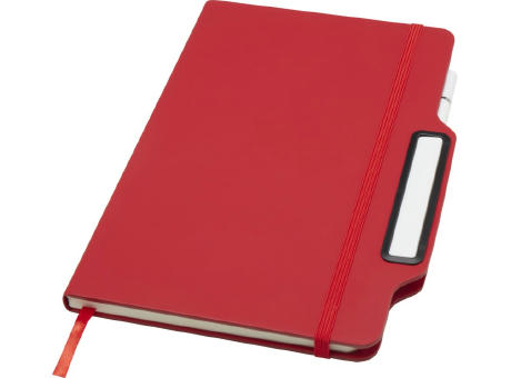 Libreta de tapa dura A5 con combinación de bolígrafo y lápiz Nexus (tinta negra)