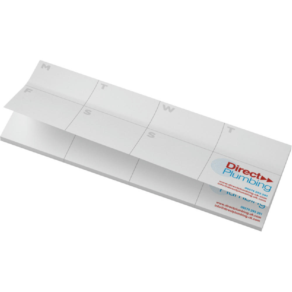 Libreta con notas adhesivas de material reciclado con planificador impreso Sticky-Mate®