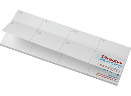 Libreta con notas adhesivas de material reciclado con planificador impreso Sticky-Mate®