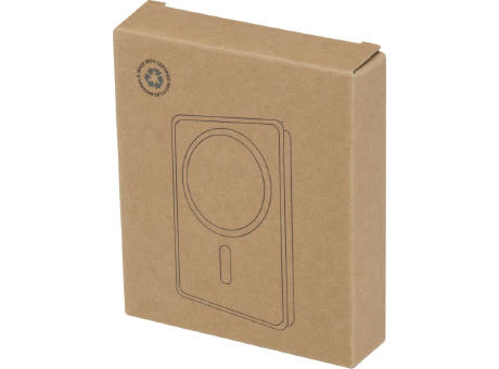 Batería externa inalámbrica magnética de 10 000 mAh y 15 W con PD de 20 W fabricada con plástico reciclado Acrab