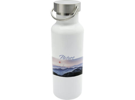 Botella de agua de 500 ml de acero inoxidable reciclado con aislamiento para sublimación con certificado RCS Thor