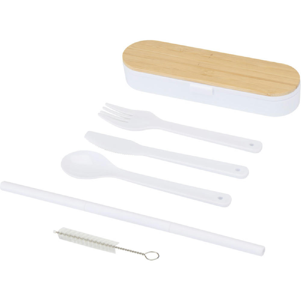 Set de cubiertos con tapa de bambú Runa