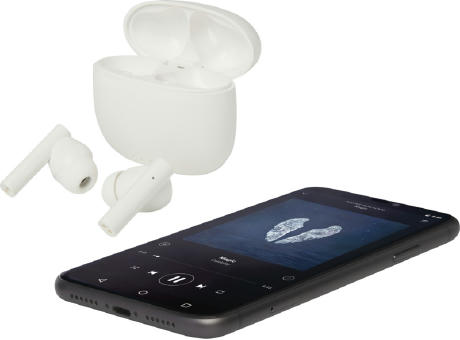 Auriculares True Wireless Bluetooth® de plástico reciclado con almohadillas de silicona Alterf