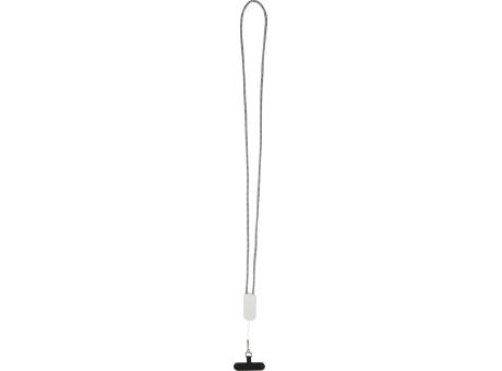Lanyard de plástico reciclado para smartphone con cable integrado 5 en 1 de 27 W Anser