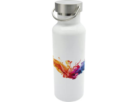 Botella de agua de 500 ml de acero inoxidable reciclado con aislamiento para sublimación con certificado RCS Thor