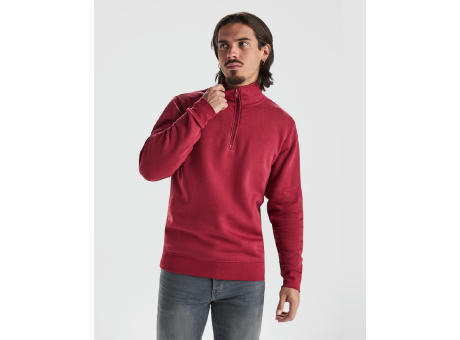 Sudadera con media cremallera de 280 g/m² Aneto