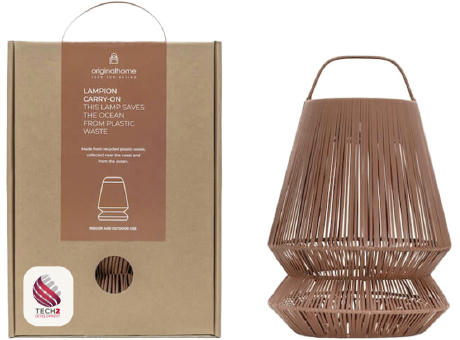 Pantalla de lámpara portátil reciclada Originalhome Lampion