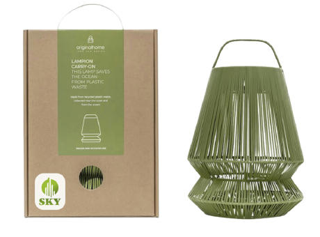 Pantalla de lámpara portátil reciclada Originalhome Lampion