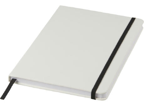 Libreta A5 blanca con cinta de color Spectrum