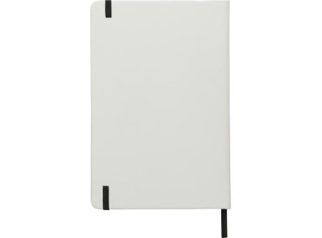 Libreta A5 blanca con cinta de color Spectrum
