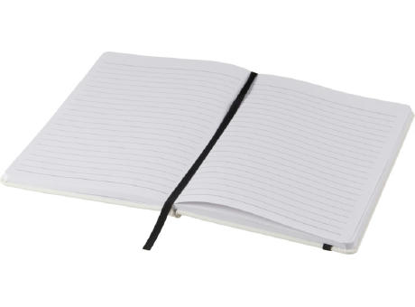 Libreta A5 blanca con cinta de color Spectrum
