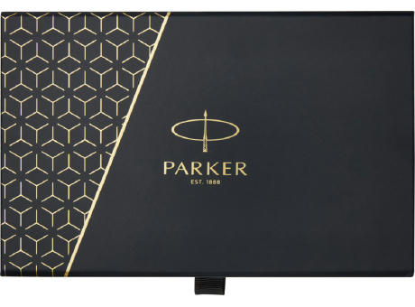 Parker set de bolígrafo y rollerball acromático con caja de regalo IM (tinta negra/azul)