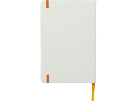 Libreta A5 blanca con cinta de color Spectrum