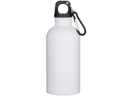Botella de 400 ml de acero inoxidable con certificado RCS de una sola pared con sublimación y mosquetón Oregon