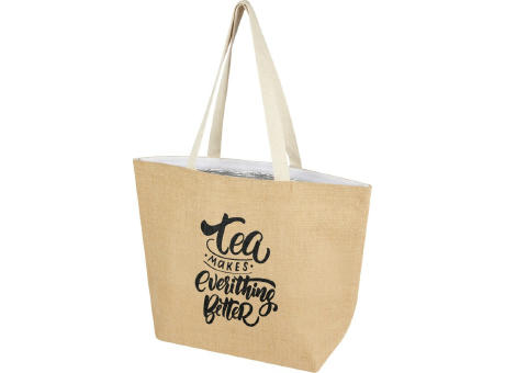 Bolsa Tote isotérmica de yute de 300 g/m² de 12 L Juta