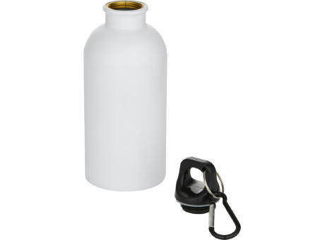 Botella de 400 ml de acero inoxidable con certificado RCS de una sola pared con sublimación y mosquetón Oregon
