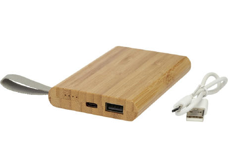 Batería externa de 5000 mAh de bambú Tulda