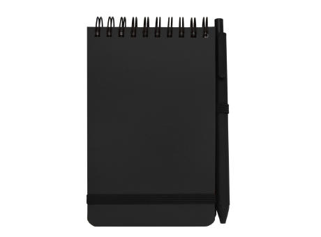 Libreta de tapa dura A6 de plástico procedente del océano con bolígrafo Thalaasa (tinta negra)