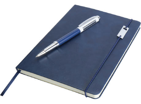 Set de libreta de tapa dura A5 y rollerball Legato Elegance