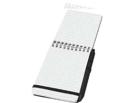 Libreta de tapa dura A6 de plástico procedente del océano con bolígrafo Thalaasa (tinta negra)