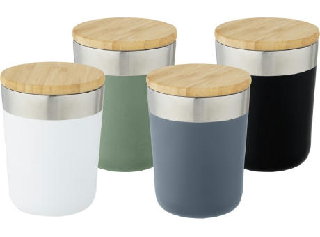 Vaso de 330 ml de acero inoxidable con aislamiento al vacío de cobre y tapa de bambú Lagan