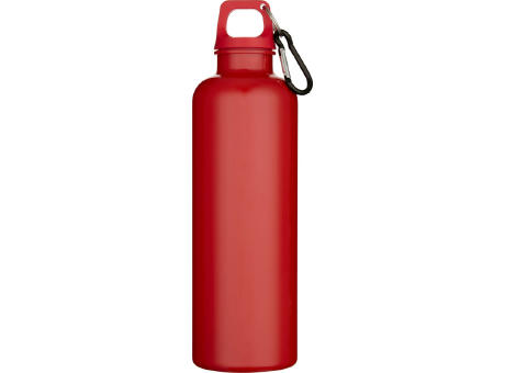 Botella de 750 ml con mosquetón en color liso de plástico reciclado con certificado RCS Oregon  