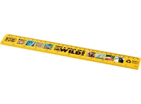 Regla de plástico reciclado de 30 cm Refari