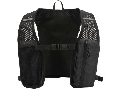 Chaleco de running de material reciclado con certificado GRS y mochila de hidratación de 5 L Varyon