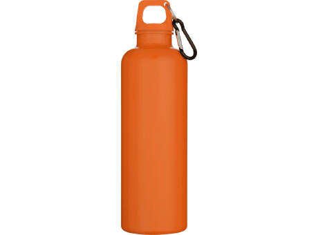 Botella de 750 ml con mosquetón en color liso de plástico reciclado con certificado RCS Oregon  
