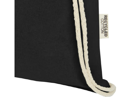 Bolsa con cordón de algodón reciclado GRS de 140 g/m² Oregon