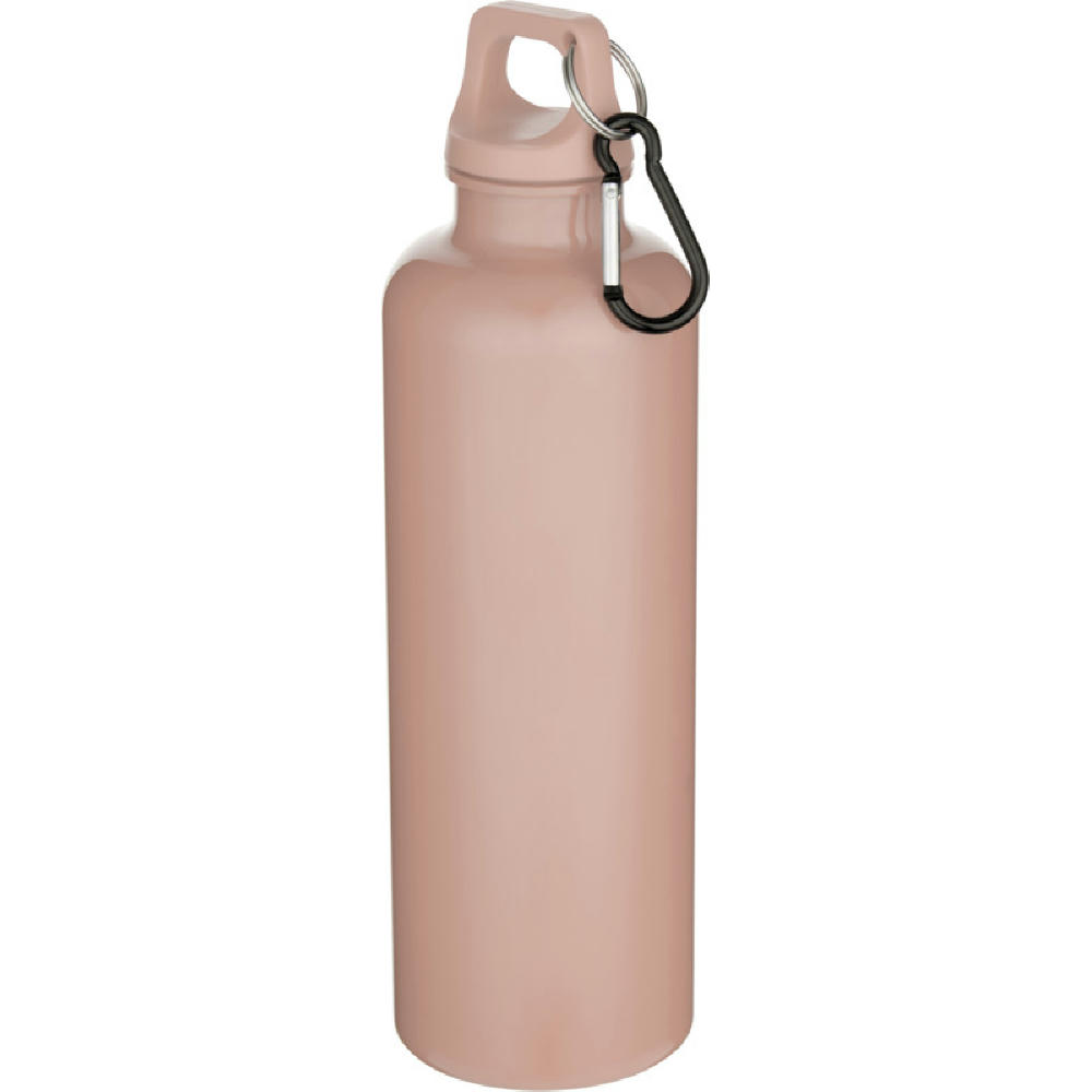 Botella de 750 ml con mosquetón en color liso de plástico reciclado con certificado RCS Oregon  