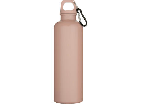 Botella de 750 ml con mosquetón en color liso de plástico reciclado con certificado RCS Oregon  