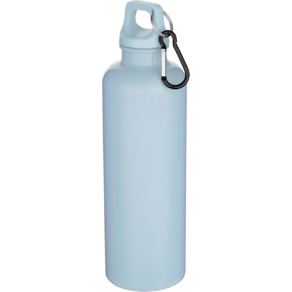 Botella de 750 ml con mosquetón en color liso de plástico reciclado con certificado RCS Oregon  